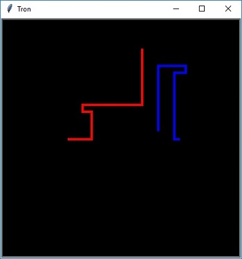 Tron Classic Arcade Game in Python for GCSE Computer Science