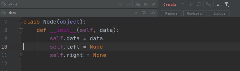 Python PyCharm find and replace after