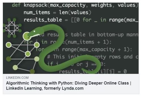 Algorithmic Thinking with Python - Diving Deeper Video Course