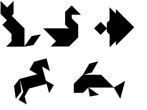 Tangram Animal Puzzles