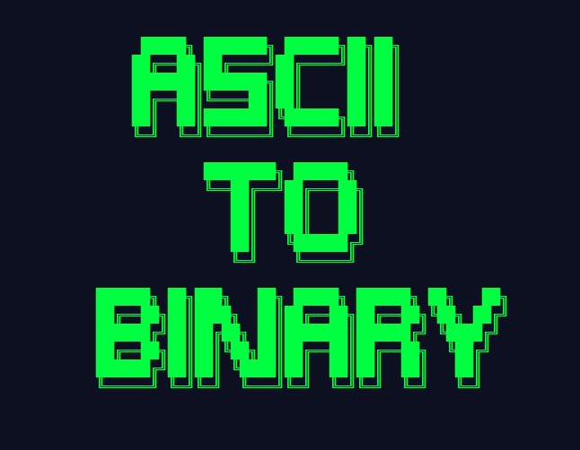 ASCII to Binary Conversion in Python