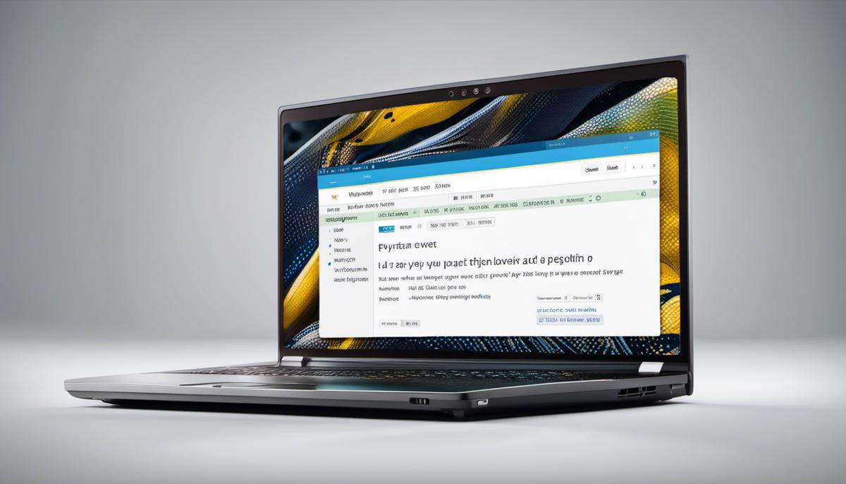 A laptop with Python code on the screen, symbolizing the importance of upgrading Python versions for efficient programming and script security.